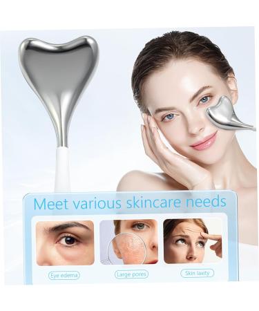 Buy 1 Pair Ice Globes Face Massager - Stainless Steel V-Shaped Gua Sha Facial Tools for Women | Cooling Spa Globes with Storage Case - Buy Online on SooperMarket.com