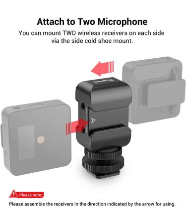 SmallRig Two-in-One Bracket Cold Shoe Mount for Rode Wireless GO & Saramonic Blink 500 - 2996 - Buy Online on SooperMarket.com