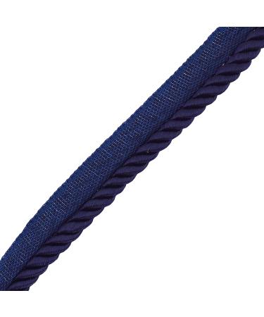 Mandala Crafts Twisted Lip Cord Trim - Navy Blue Sewing Piping for Pillows & Upholstery - Buy Online on SooperMarket.com
