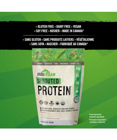 Sprouted Protein Unflavoured 1kg | Vegan plant-based organic gluten-free Beige & Athlete's Blend Protein Powder Chocolate Flavour 1 kg - Buy Online on SooperMarket.com