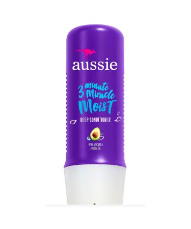 Aussie Paraben-Free Miracle Moist 3 Minute Miracle w/ Avocado for Dry Hair Repair, 8.0 fl oz Conditioning Treatment 8 FL OZ