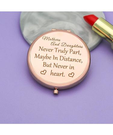 Personalized Mom Makeup Mirror Gift | Mother's Day & Birthday Present from Daughter - Jielahua Compact Pocket Mirror - Buy Online on SooperMarket.com