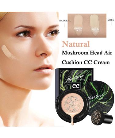 Mushroom Head Air Cushion CC Cream - Moisturizing BB Cream for All Skin Types - Waterproof & Long-Lasting Coverage - Natural Finish - Buy Online on SooperMarket.com