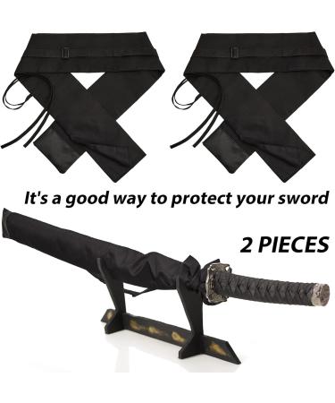 Black Sword Bag Set for Samurai Cosplay - Katana Carry Case with Strap for Halloween Party - Buy Online on SooperMarket.com