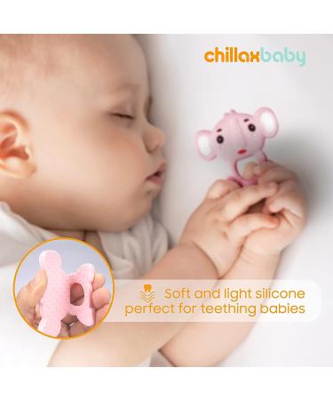 CHILLAX Teether Toys - Soothing Baby Teething Relief | Easy-to-Grip Non-BPA Silicone Teethers for Babies | Dishwasher-Safe | Ideal Shower Gift for Infants 3+ Months - Buy Online on SooperMarket.com