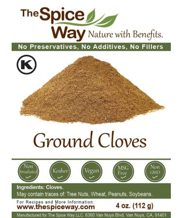 The Spice Way Cloves - 4 oz Ground Clove Powder for Savory Dishes and Tea - Buy Online on SooperMarket.com