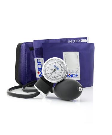 MDF Calibra Aneroid Blood Pressure Monitor for Emergency Services Doctor Practice Manual Purple Plastic