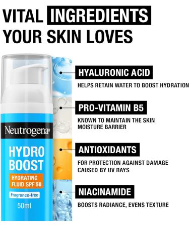 Neutrogena Hydro Boost Hydrating Fluid SPF 50 - Buy Online on SooperMarket.com