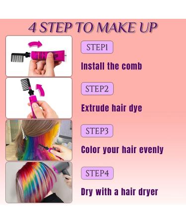 Temporary Hair Dye  Glow in the Dark Paint for Hair & Body  Super Hair Chalk for Girls  Kids Hair Dye for Party Supplies  Unique Hair Coloring Product Gifts for Kids Glow_Red_Blue_Sliver_Green_Yellow_Purple - Buy Online on SooperMarket.com