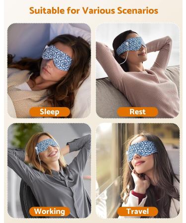 Clistofer Heated Eye Mask for Dry Eyes | USB Electric Warming Pad | Reusable Therapy Heat Mask | Graphene Far Infrared | Hot Sleep Mask for Men Women - Buy Online on SooperMarket.com