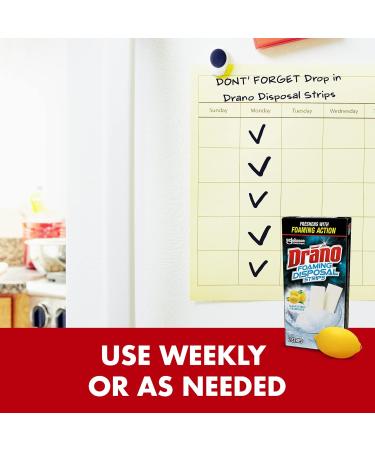Drano Disposal Strips - 10-Pack Garbage Disposal Cleaner with Fresh Citrus Scent - 10 Uses per Box - Buy Online on SooperMarket.com