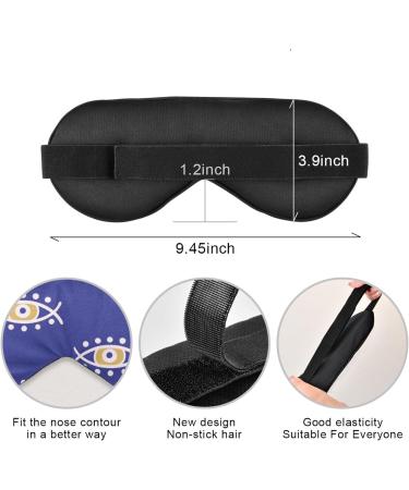 Haskirky Light Blocking Eye Mask - Adjustable Adult Men and Women Travel Mask for Yoga, Meditation, Office, and Deep Sleep - Buy Online on SooperMarket.com