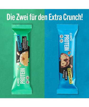 Buy Corny Protein Crunchy Vanilla & White Chocolate Bars | 30% Protein No Added Sugar | Bulk Pack of 12x45g - International Shipping Available - Buy Online on SooperMarket.com
