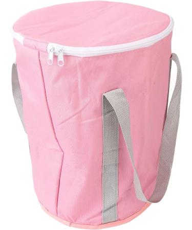 Collapsible Foot Soaking Bath Bag with 5 Layers Thickened Insulation Portable Travel Foot Bath Waterproof Material Sturdy Carrying Handle for Camping Fishing Picnic (Pink) - Buy Online on SooperMarket.com