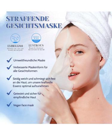 Shefave Centella Asiatica Face Mask B5 Hyaluronic Cloth Masks Face 10 Pieces Repair Masks Beauty After Sun Deep Hydration Skin Soothing Korean Face Mask Elastic and Smooth - Buy Online on SooperMarket.com