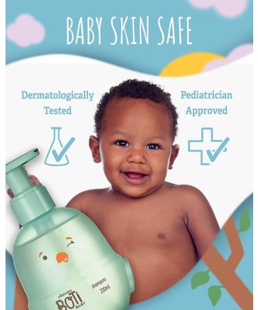 Boti Baby Shampoo: Hypoallergenic & Tear-Free Wash for Kids | Vegan, Alcohol-Free, Paraben-Free & Dye-Free by O Boticario - Buy Online on SooperMarket.com