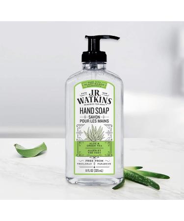 J.R. Watkins Aloe & Green Tea Hand Soap - 11 fl oz | Natural & Moisturizing - Buy Online on SooperMarket.com
