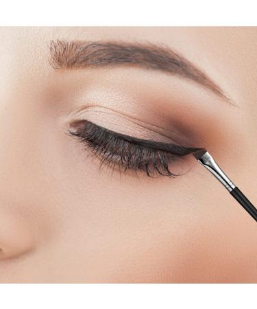 Fine Angled Eyeliner Brushes - JASSINS Precision Gel Liner Brush Set Synthetic Bristles Ultra Thin Slanted Angle | 2 Pack for Perfect Eye Makeup - Buy Online on SooperMarket.com