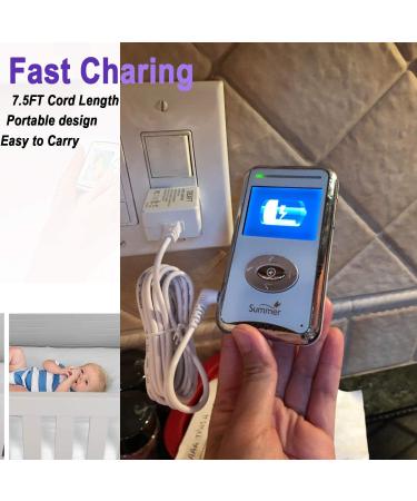 UL Listed 7.5Ft AC Adapter Charger for Summer Infant Baby Monitor, 29580 29590 29650 29740 29790 29890 Camera, 29680 29690 29700 29780 29970 29980 - Power Supply Cord 7.5V - Buy Online on SooperMarket.com