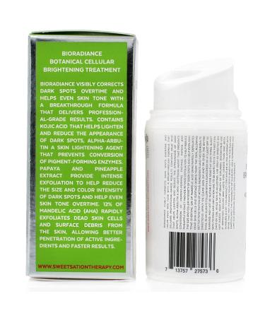 BioRadiance Botanical Cellular Brightening Treatment | Mandelic Acid Kojic Acid & Alpha-Arbutin - 60ml | Shop Internationally - Buy Online on SooperMarket.com