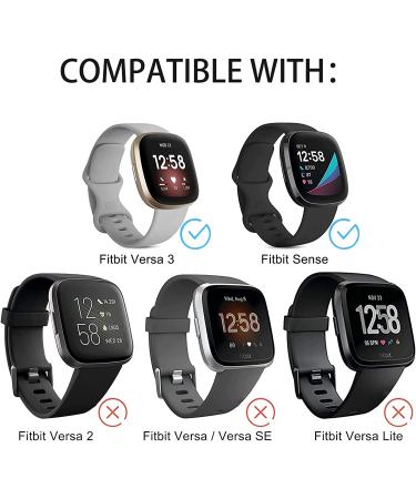 Youther Stainless Steel Mesh Loop Band for Fitbit Versa 3/Sense - Leopard Grain | Replacement Bracelet Magnet Wristband Strap for Men and Women - Buy Online on SooperMarket.com