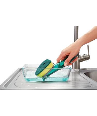 Scotch-Brite Heavy Duty Dishwand Kit with Soap Control Button - 1 Wand + 6 Refill Pads - Buy Online on SooperMarket.com