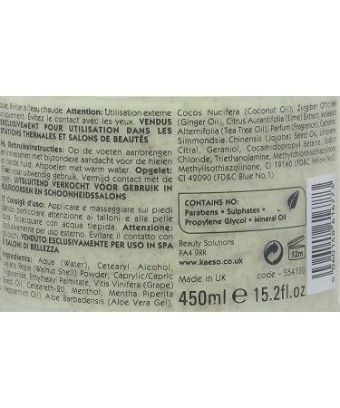 Kaeso Lime and Ginger Tingle Foot Scrub 450ml - Fresh Lime - Pack of 1 - Buy Online on SooperMarket.com