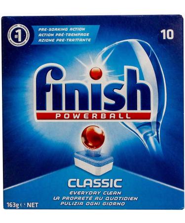 FINISH DISHWASHER TABLETS CLASSIC POWERBALL 10 Count (Pack of 1)