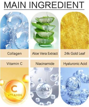 Under Eye Masks - 5pairs 24K Under Eye Patches - Eye Masks Skincare for Puffy Eyes Dark Circles Bags Gold Eye Pads Anti-Aging Hyaluronic Acid Moisturiser Remove Eye Bags Hydrating - Buy Online on SooperMarket.com