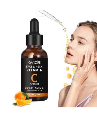 Tongyend Vitamin C Face Serum 20% Vitamin C Serum for Face Organic Vitamin C Anti Aging Serum for Face Collagen Serum for Face Fades Dark Spot Boost Skin Collagen Hydrate & Brighten