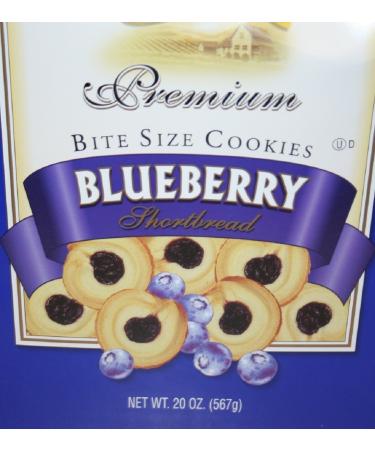 Knott's Berry Farm Blueberry Shortbread Cookies - 20 oz Box (1.25 lb) | Pack of 1 - Buy Online on SooperMarket.com