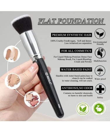 BEILI Makeup Brushes 6 Pieces Set of Vegan Makeup Brushes Powder Foundation Eye Shadow Mixing Concealer Set of Brushes for Creases Brushes for Eyebrow Liner - Buy Online on SooperMarket.com
