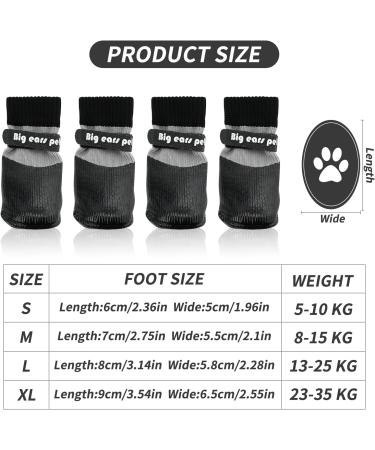 Valicaer Paw Protector Dog Boots Set of 4 Dog Shoes for Injured Paws Silicone Anti Slip Dog Paw Protectors Adjustable Socks Shoes for Small Medium Large Dogs Soft and Waterproof Dog Booties - Buy Online on SooperMarket.com
