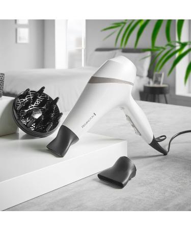 Remington Hydraluxe Hair Dryer with Moisture Lock Conditioners - AC8901 White - Buy Online on SooperMarket.com
