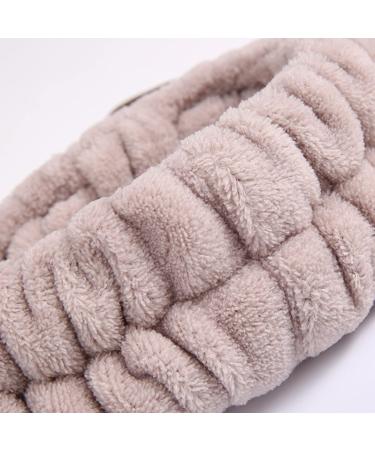 3 Pieces Face Headband and Wrist Straps Set for Washing Face Spa Cute Antler Makeup Headbands Soft Elastic Facial Care hairband Fluffy Headband Wristbands for Women Girls Shower Sports Makeup Bath One Size Coffee - Buy Online on SooperMarket.com
