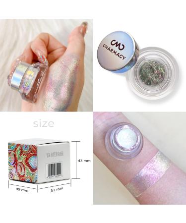 CHARMACY Multi Chrome Flakes Cream Chameleon Gel Eyeshadow - Sparkle Metallic Makeup | 2.8g (10) - Buy Online on SooperMarket.com
