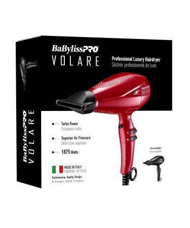 BaBylissPRO Ionic & Nano-Titanium Volare Hairdryer Red - Buy Online on SooperMarket.com