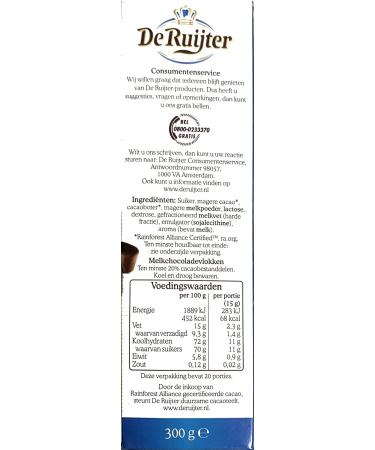 3 x De Ruijter Milk Chocolate Flakes - 300g / Melk Vlokken Dutch Brakfast - Buy Online on SooperMarket.com