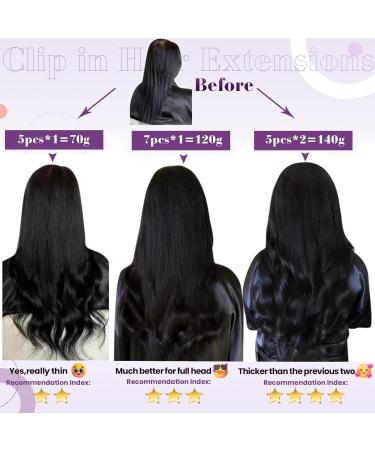 Buy Laavoo Clip In Extensions | Real Hair 70g 30cm Auburn Brown - Smooth & Stylish Red-Brown Clip-Ins - Buy Online on SooperMarket.com
