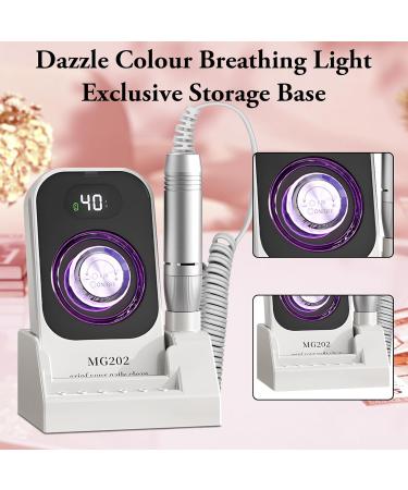 Aedcbaide Electric Nail File Nail Drill Set Professional 40000RPM Nail Files Kit Adjustable Speed LCD Display Manicure Pedicure Polishing for Acrylic Nails and Gel Nails 7 Drills & 6 Sanding Belts - Buy Online on SooperMarket.com