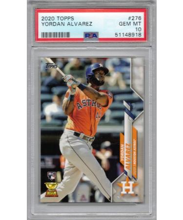 2020 Topps Baseball #276 Yordan Alvarez Rookie Card Graded PSA 10 Gem Mint