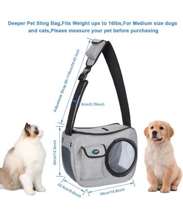 Ownpets Pet Sling Carrier - Comfortable & Adjustable for Cats and Dogs - Ideal for Airline Travel and Outdoor Adventures - Buy Online on SooperMarket.com