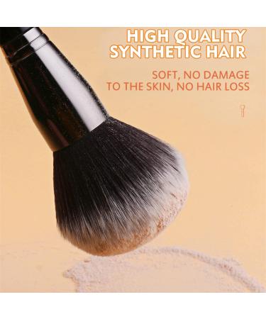BEILI 40Pcs Professional Synthetic Makeup Brush Set for Foundation Blending Face Powder Blush Eye Shadows - Premium Kabuki Brushes Kit - Buy Online on SooperMarket.com
