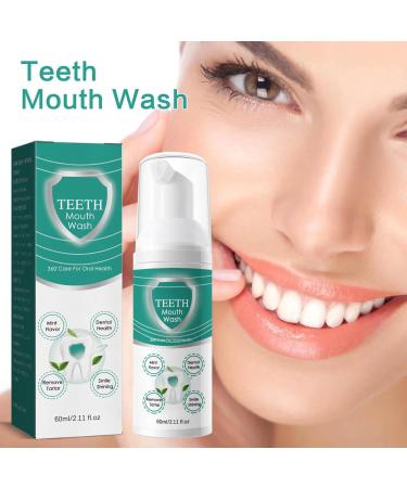 Jorondy Teeth Mouthwash & Herbal-Up Oral Repair Foam - Deep Cleaning Stain Removal Teeth Whitening and Rinsing Solution (2PC) - International Shipping Available - Buy Online on SooperMarket.com