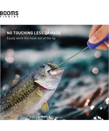 Booms Fishing R05 Fish Hook Remover Dehooker 7 inch - Portable Saltwater & Freshwater Quick Removal Tool - 2pcs Blue - Buy Online on SooperMarket.com
