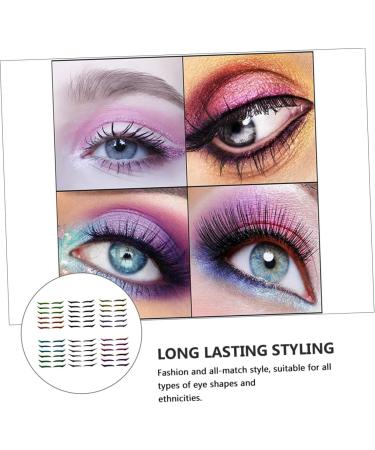 BELLIFFY 6pcs Eyeliner Eyelash Tape Double Eyelid Stickers Adhesive Eye Line Strip Double Eyelid Tape Plastic - Buy Online on SooperMarket.com