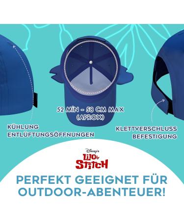 Disney Stitch 3D Children's Basecap | Enchanting Summer Hat with Ears | Cute Lilo and Stitch Gifts for Fans | Comfortable Kids Cap - Buy Online on SooperMarket.com