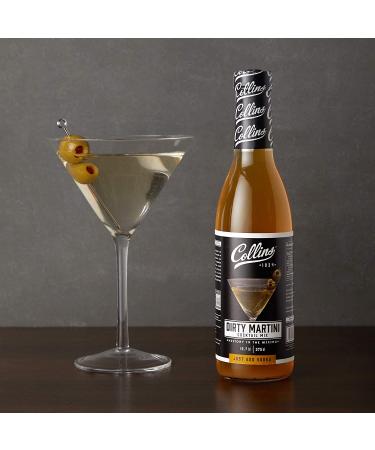 Collins Dirty Martini Mix - 12.7 Fl Oz - Made with Real Olive Brine - Classic Cocktail Recipe Ingredient - Bold Flavor - 25.4 Oz - Buy Online on SooperMarket.com