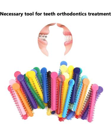 Orthodontic Ligature Rubber Bands - Multi-Color O-rings for Braces - Buy Online on SooperMarket.com