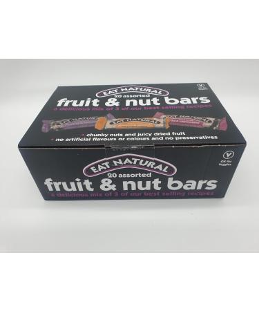Eat Natural Fruit and Nut Bars 20 Packs Of Fruit & Nut Cereal Bars 6x Cranberries & Macadamias 7x Almons & Sultana 7x Almond & Apricot - Buy Online on SooperMarket.com